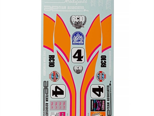 TEAM ASSOCIATED RC10 TEAM CAR KIT DECAL SHEET